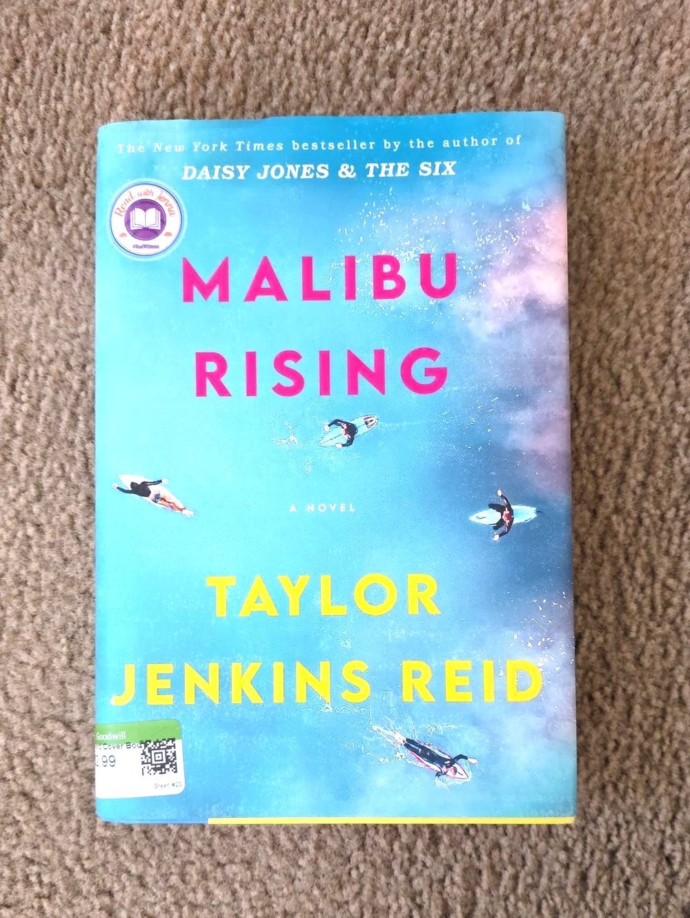Malibu Rising by Taylor Jenkins Reid Hardcover Book